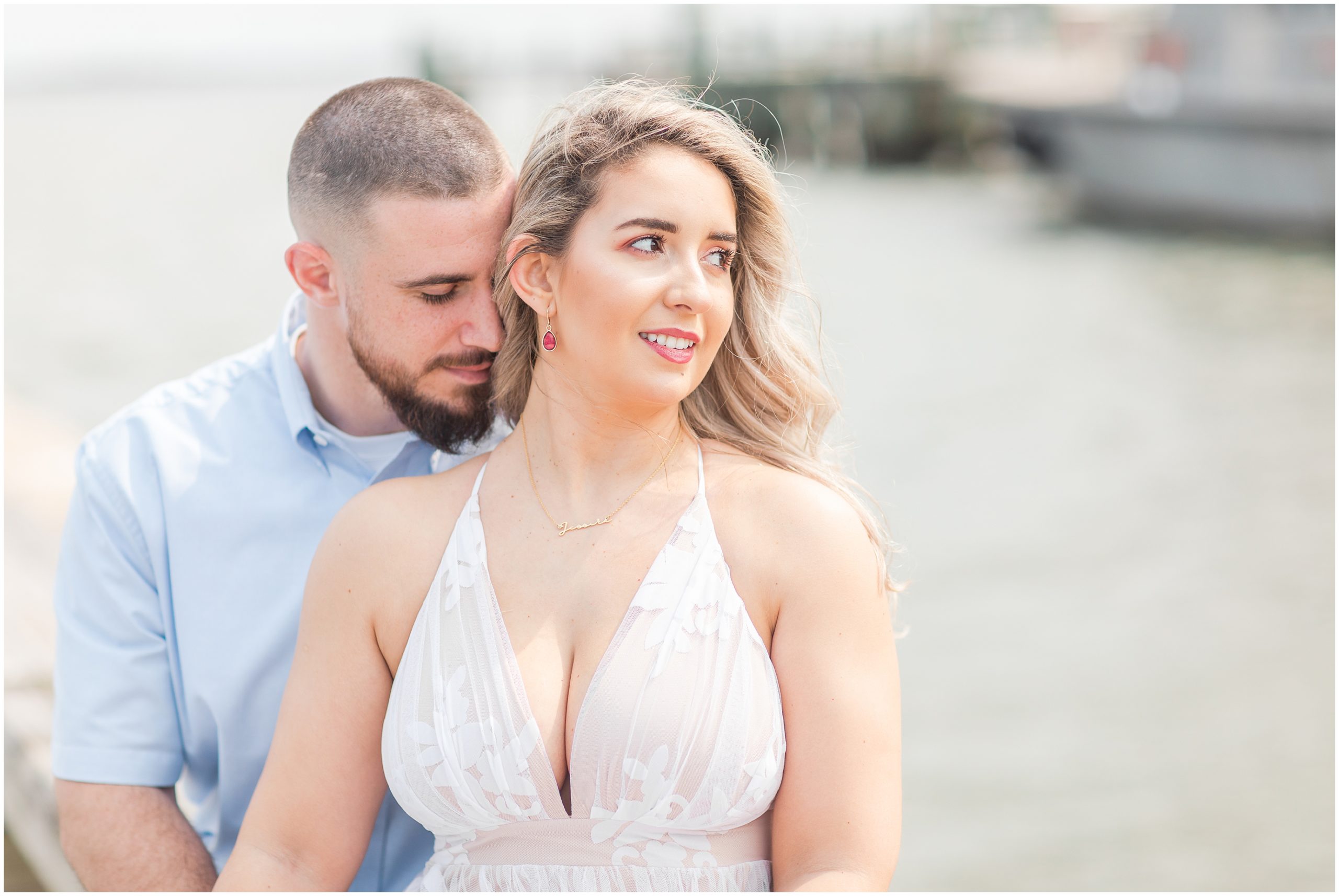 sunset Waterfront Engagement Session in Charleston
