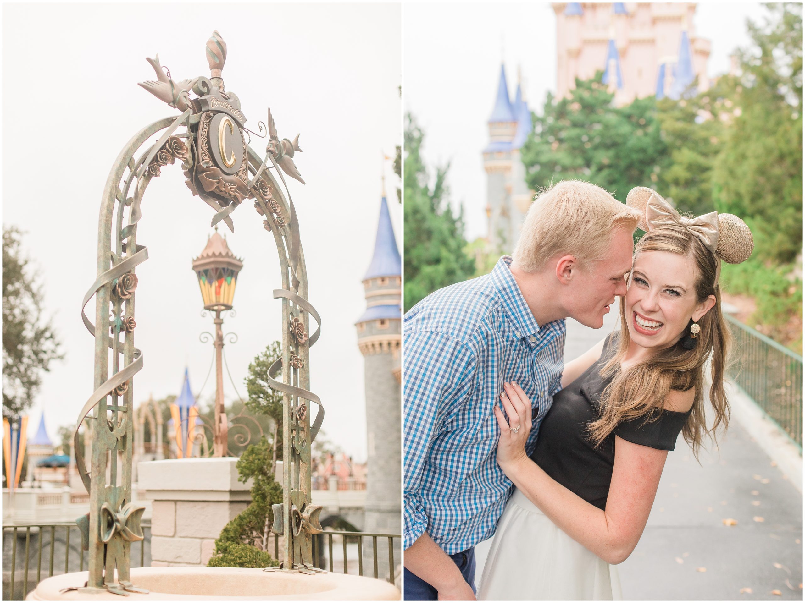 Orlando FL engagement session in Disney's Magic Kingdom