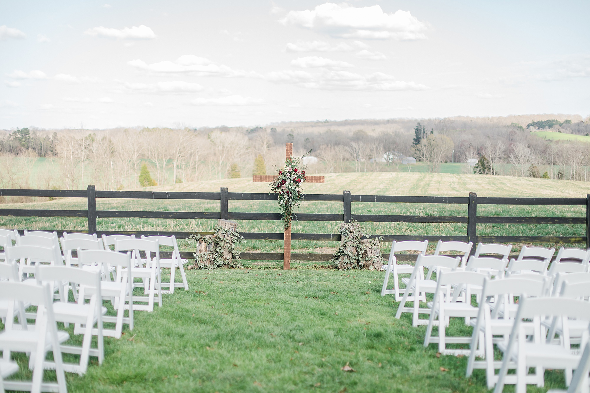 outdoor ceremony site at Carolina Country Weddings
