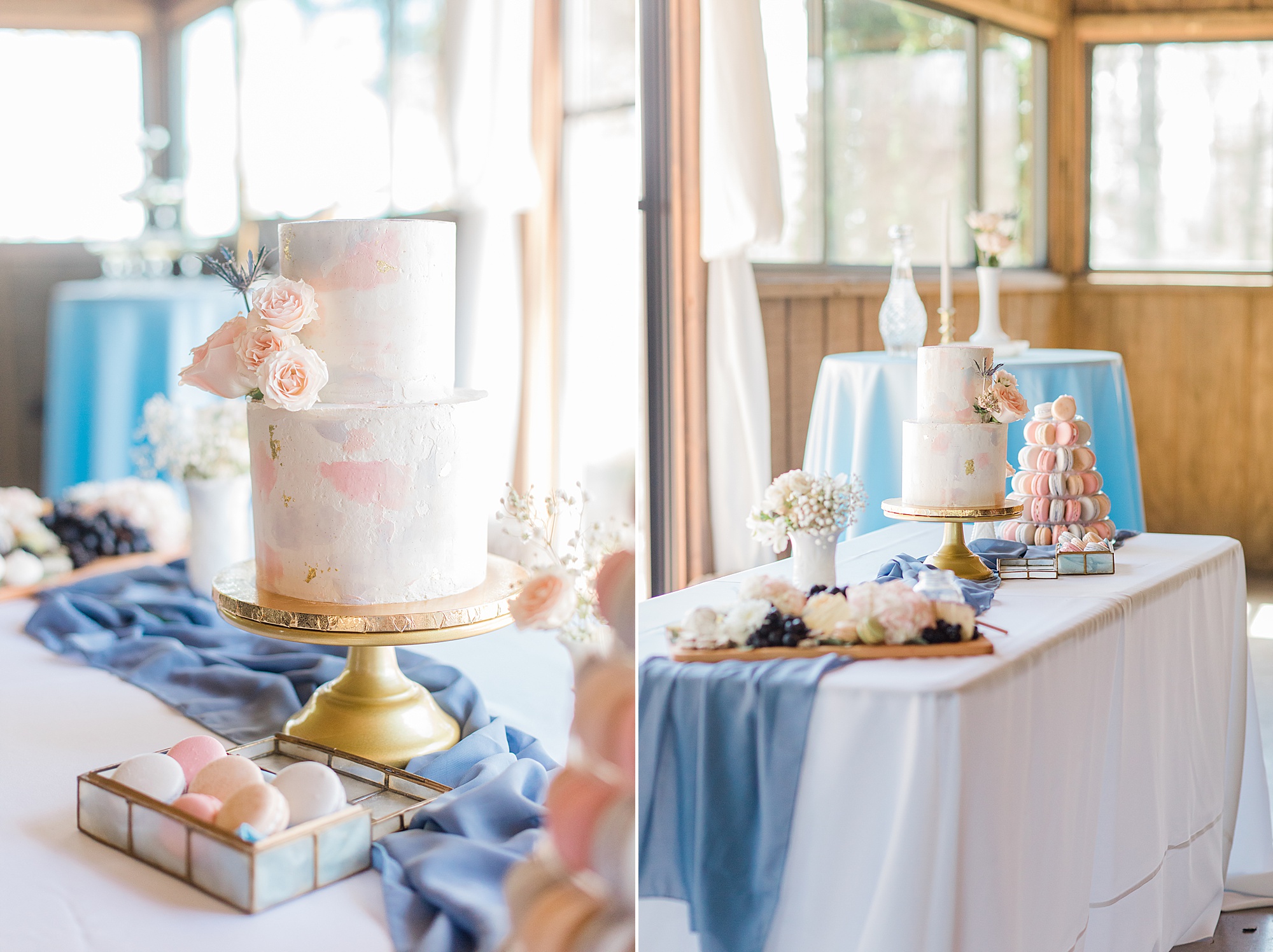 dessert display for Carolina Country wedding styled shoot