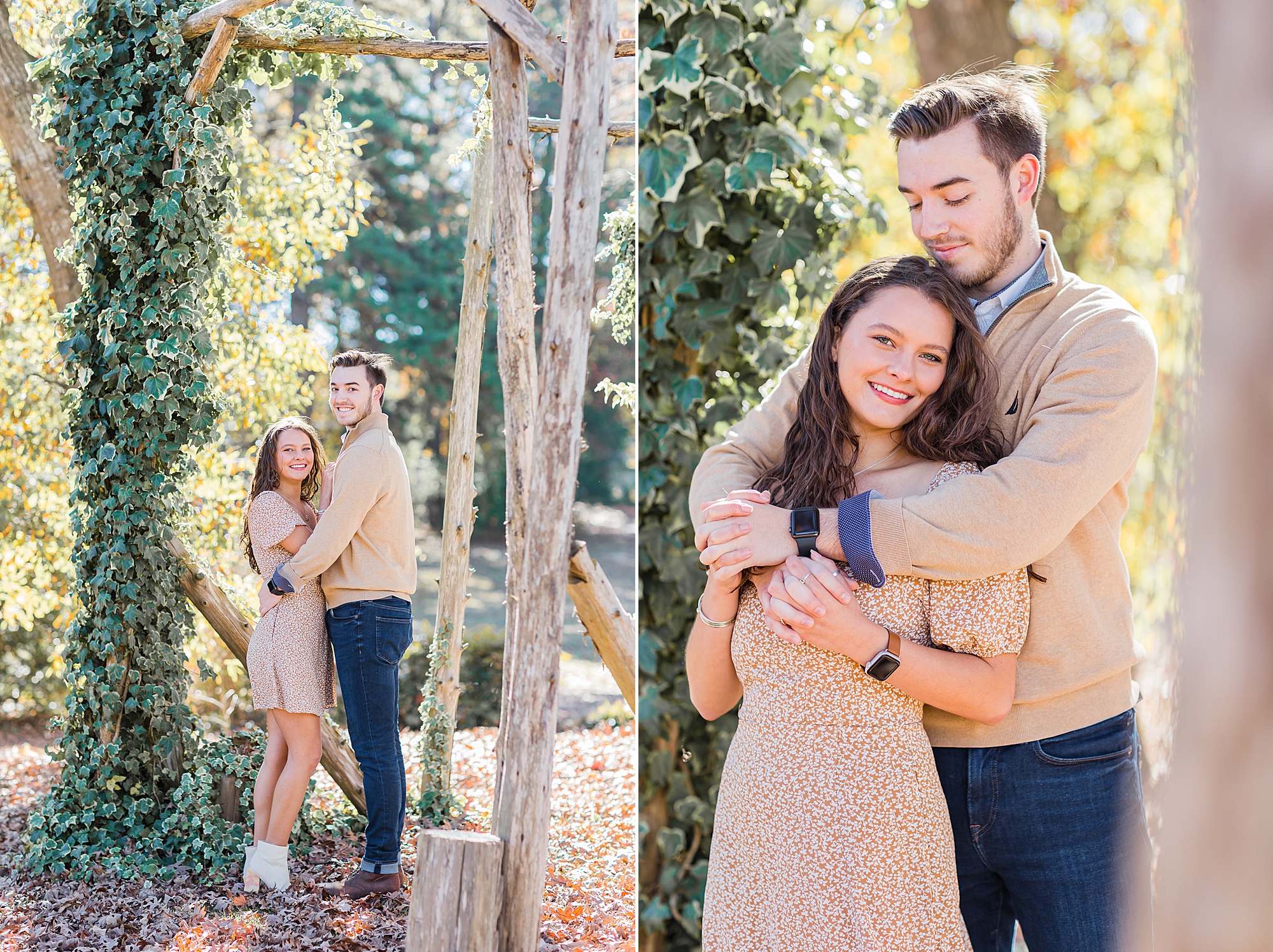 young couple hugs during The Ivy Place mini sessions