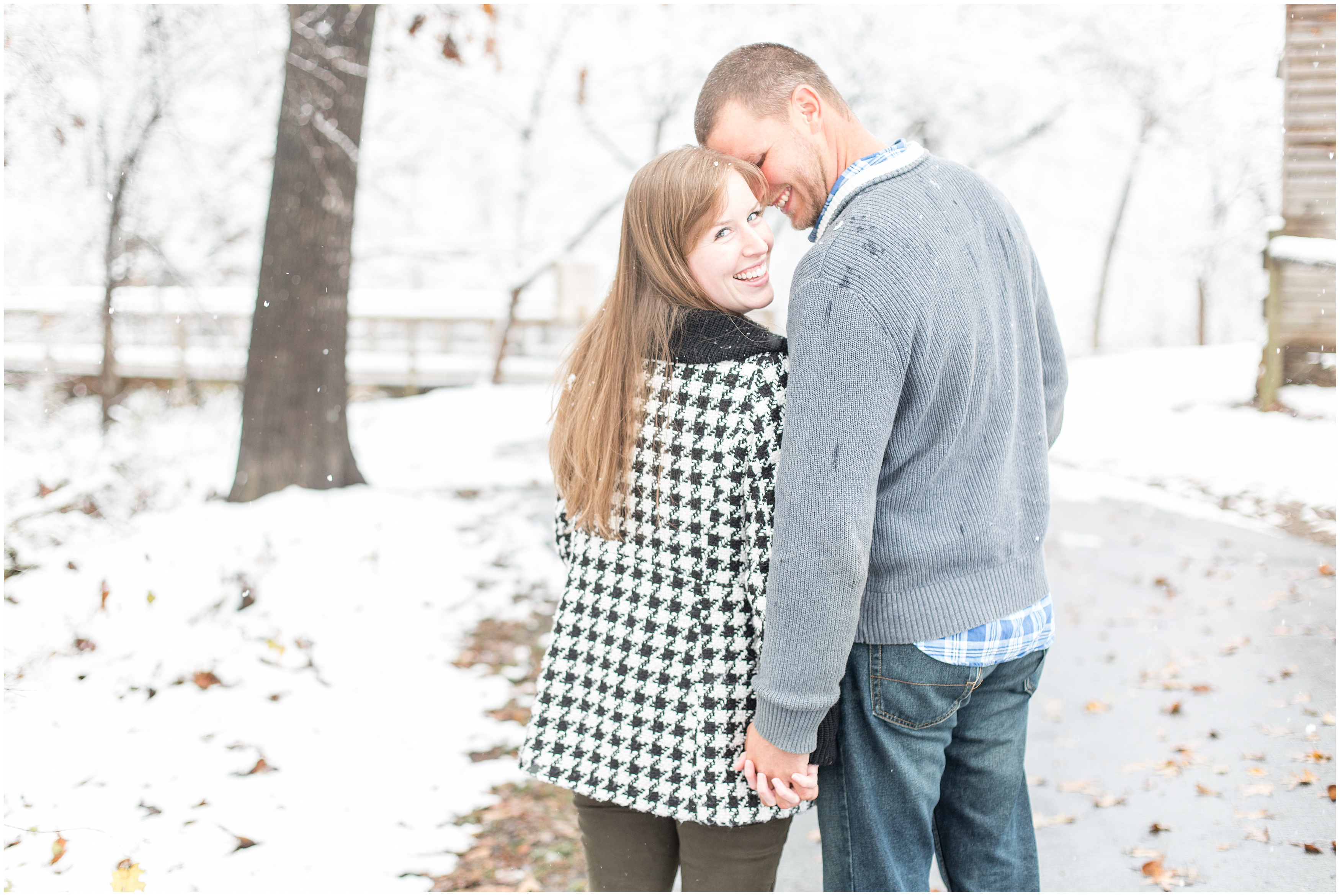 couple shares a few laughs during their Atlanta GA Engagement session
