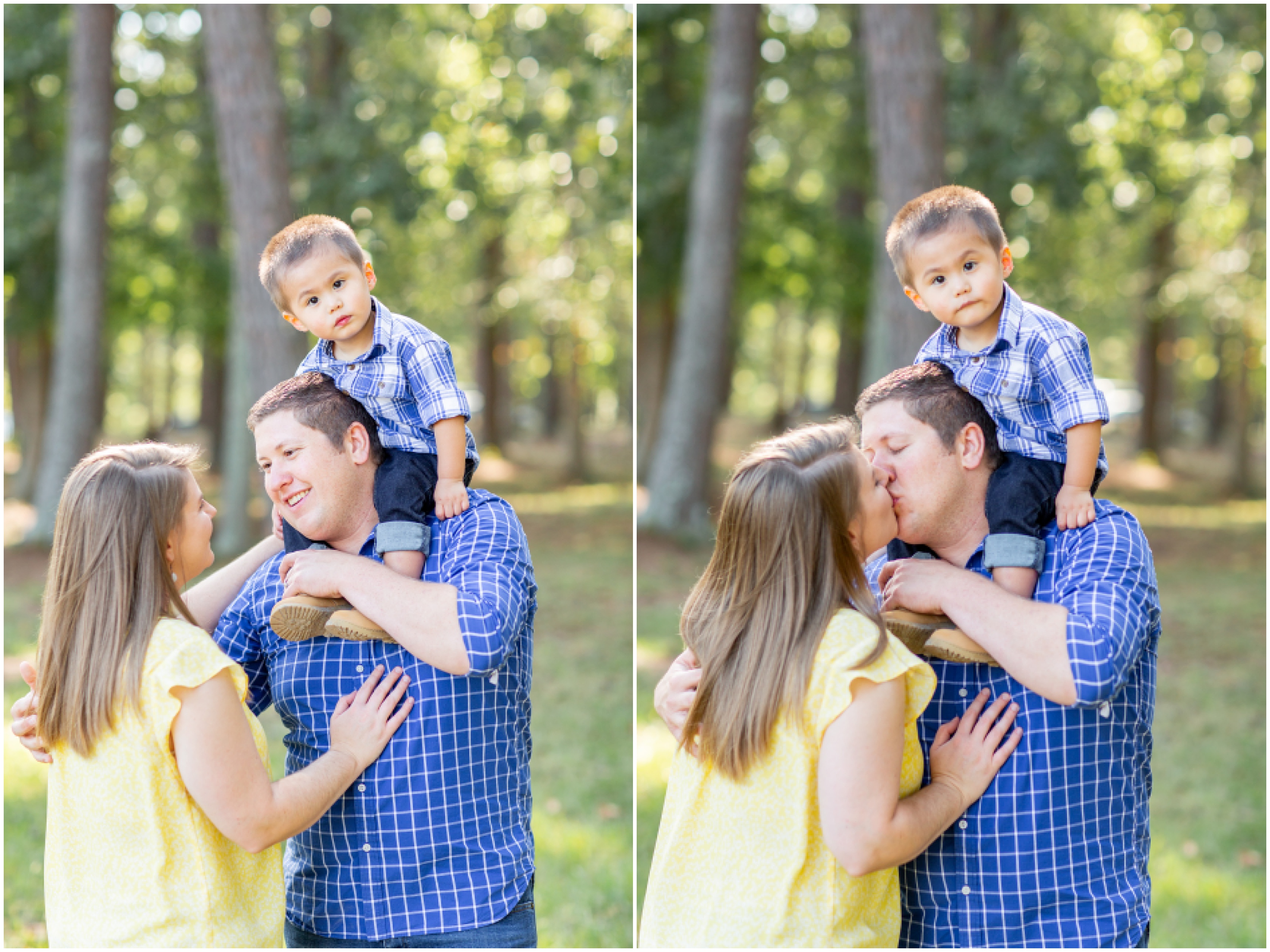 parents pose with adopted son during GA family photos