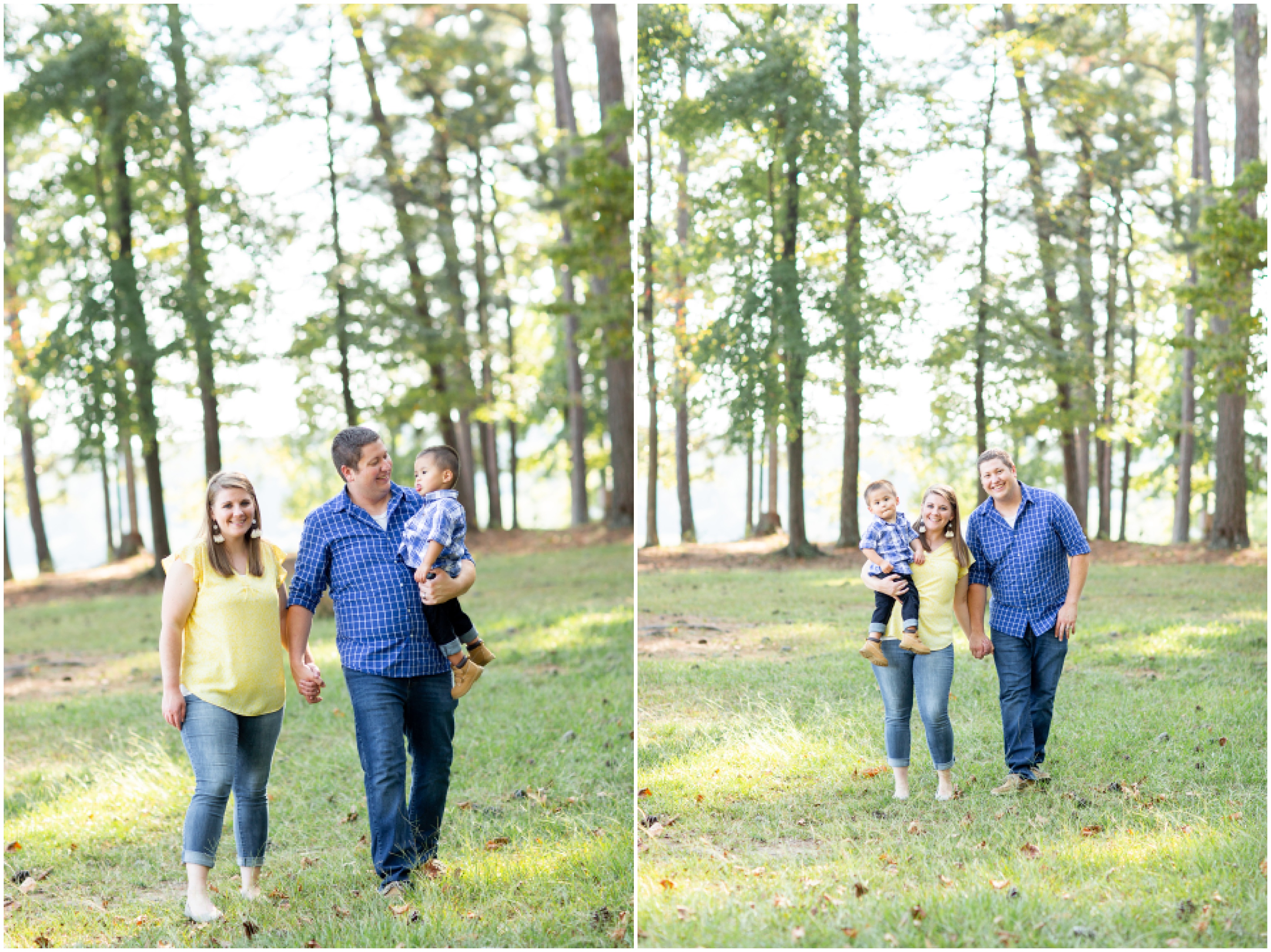 Atlanta GA family portraits by lake