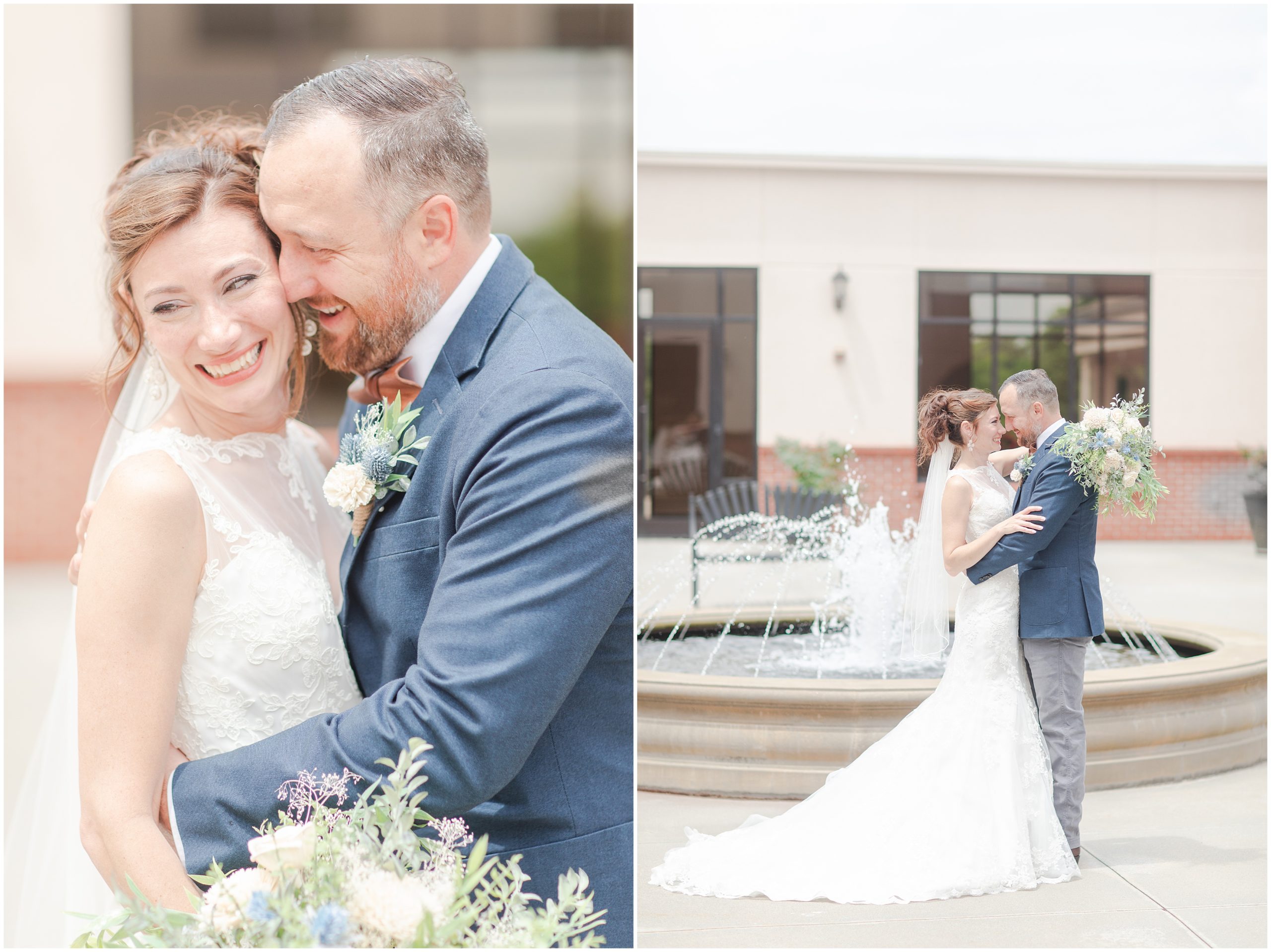 Lawrenceville wedding portraits for bride and groom