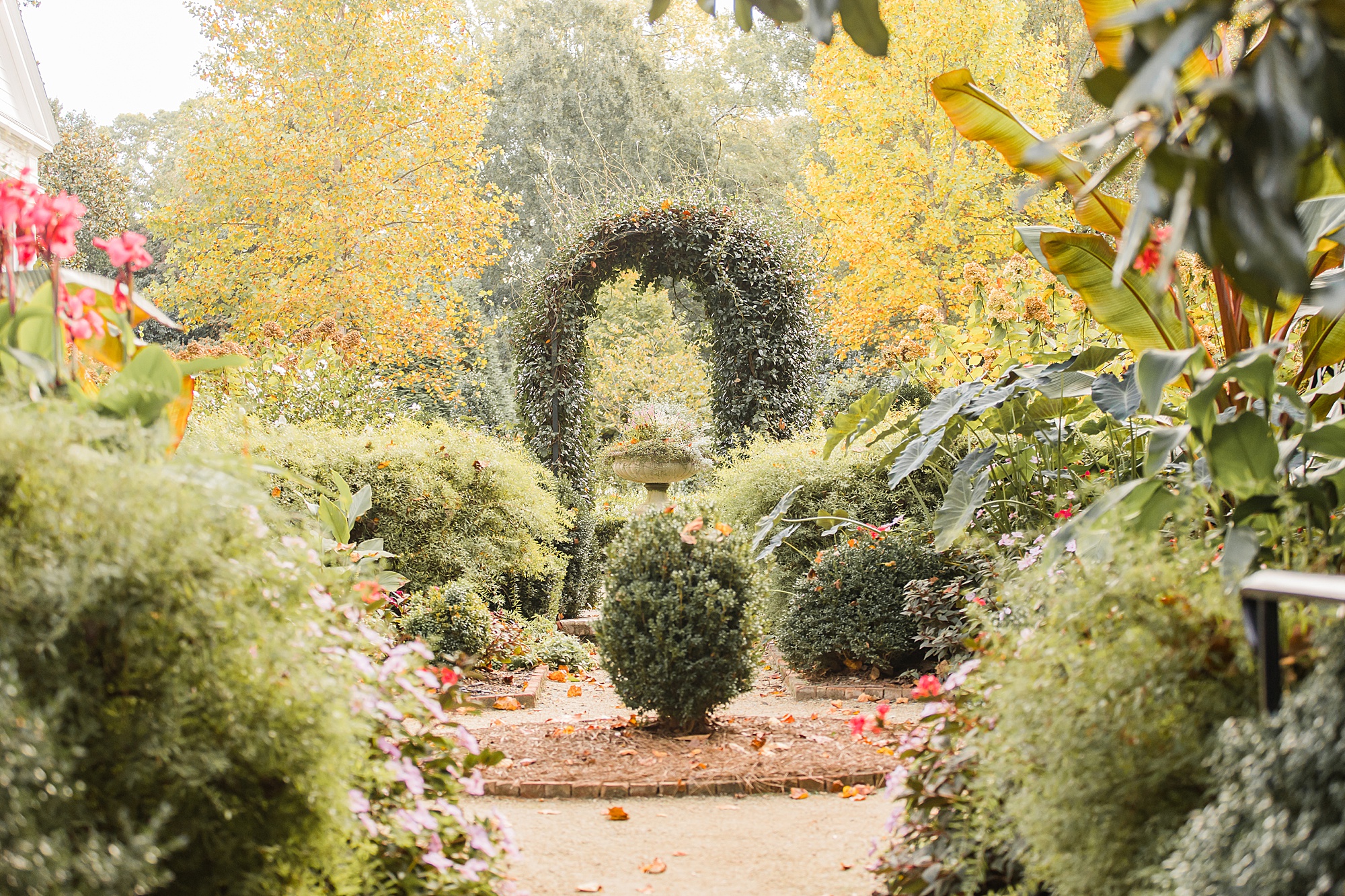 Duke Mansion gardens photographed by NC wedding photographer Morgan Amanda Photography