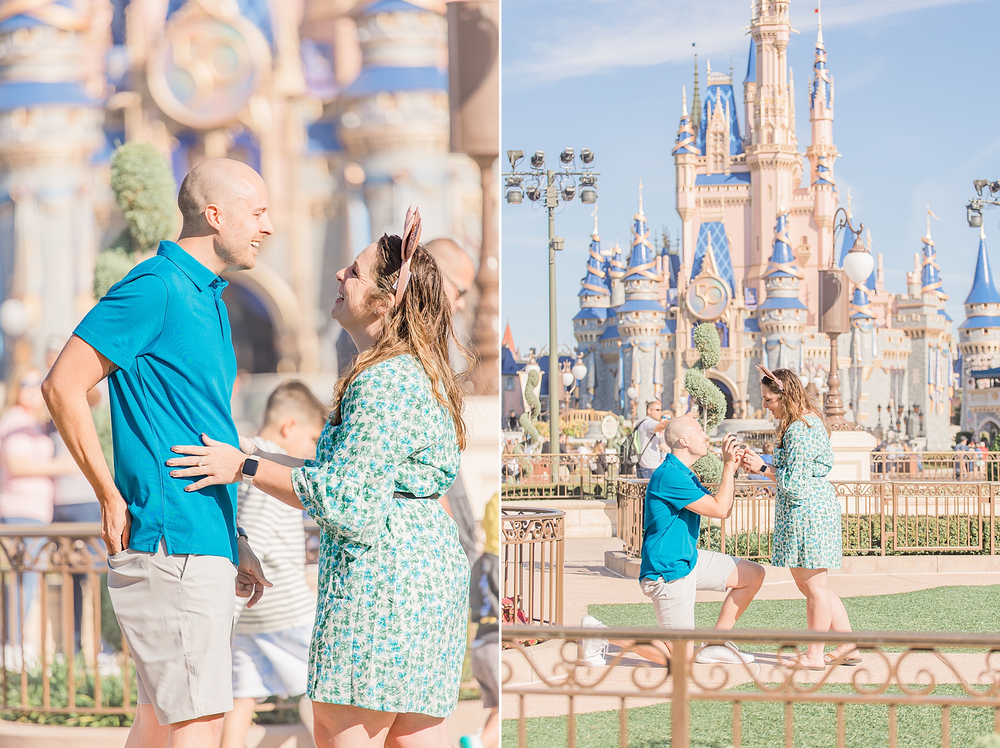 groom surprises bride with proposal in Walt Disney World