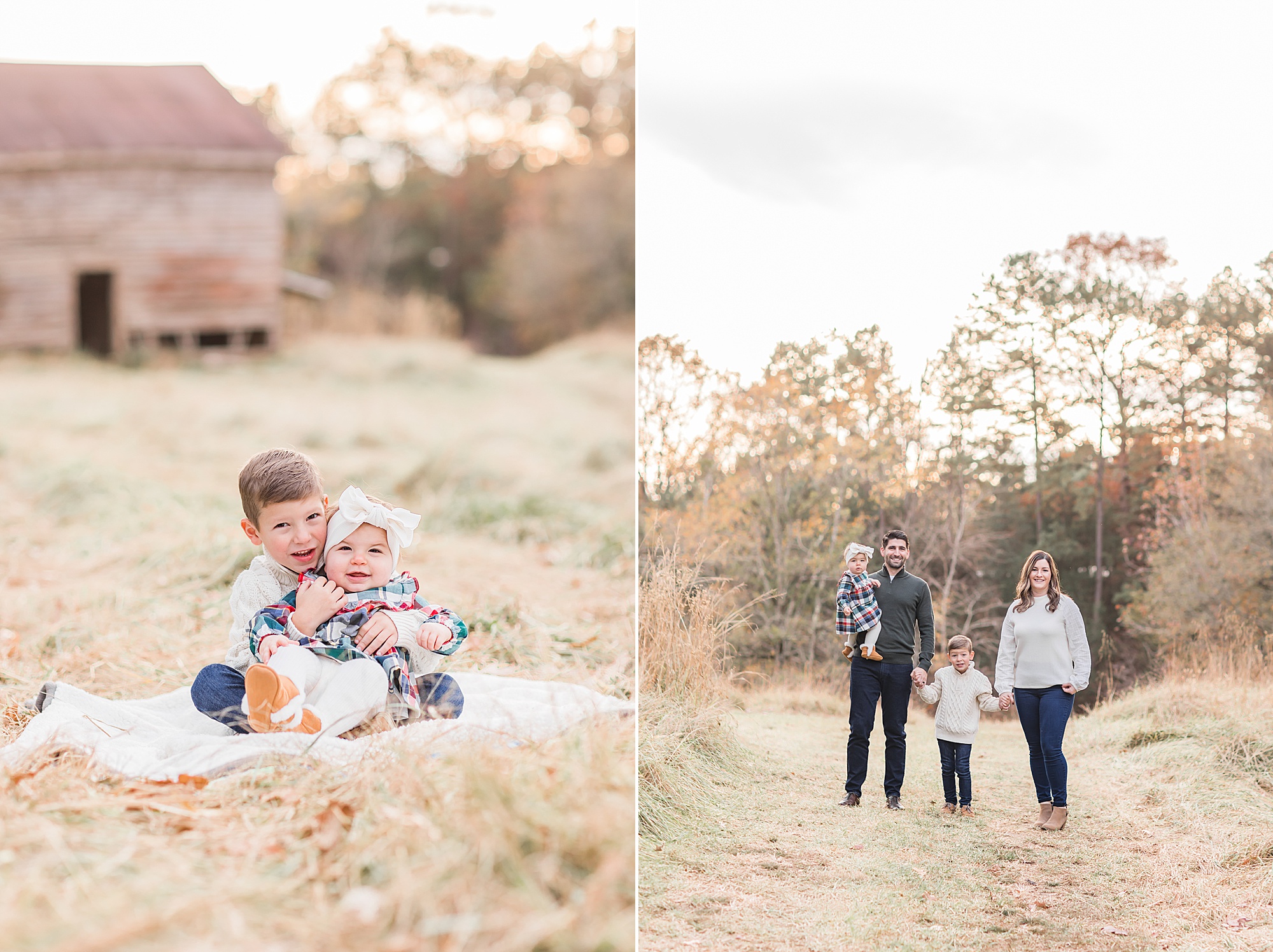 The Ivy Place Venue family portraits in the fall