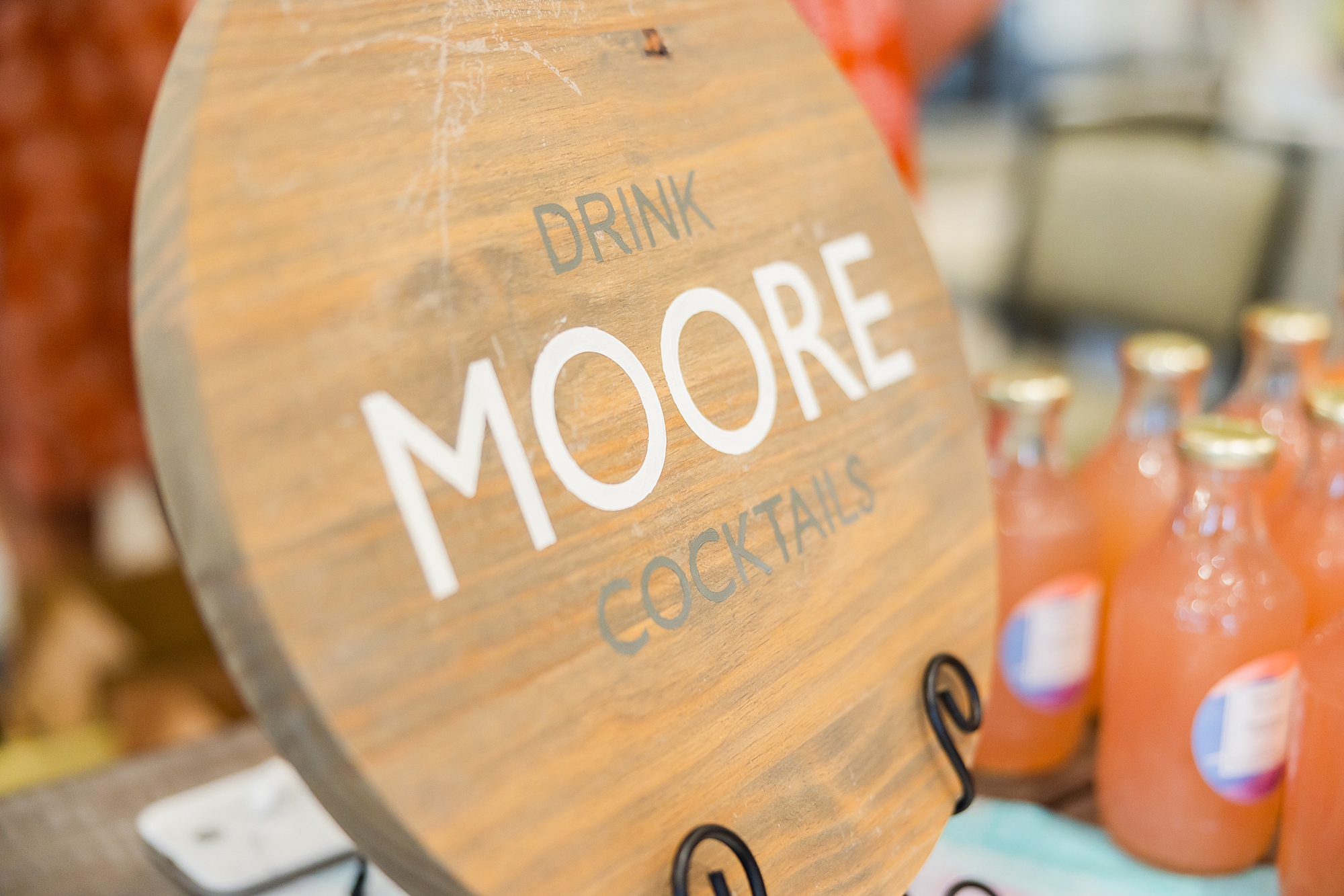 Drink Moore Cocktails sign