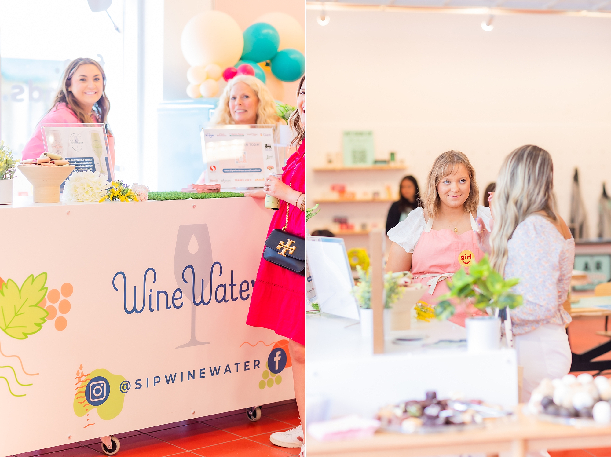 Wine Water display at Girl Supply
