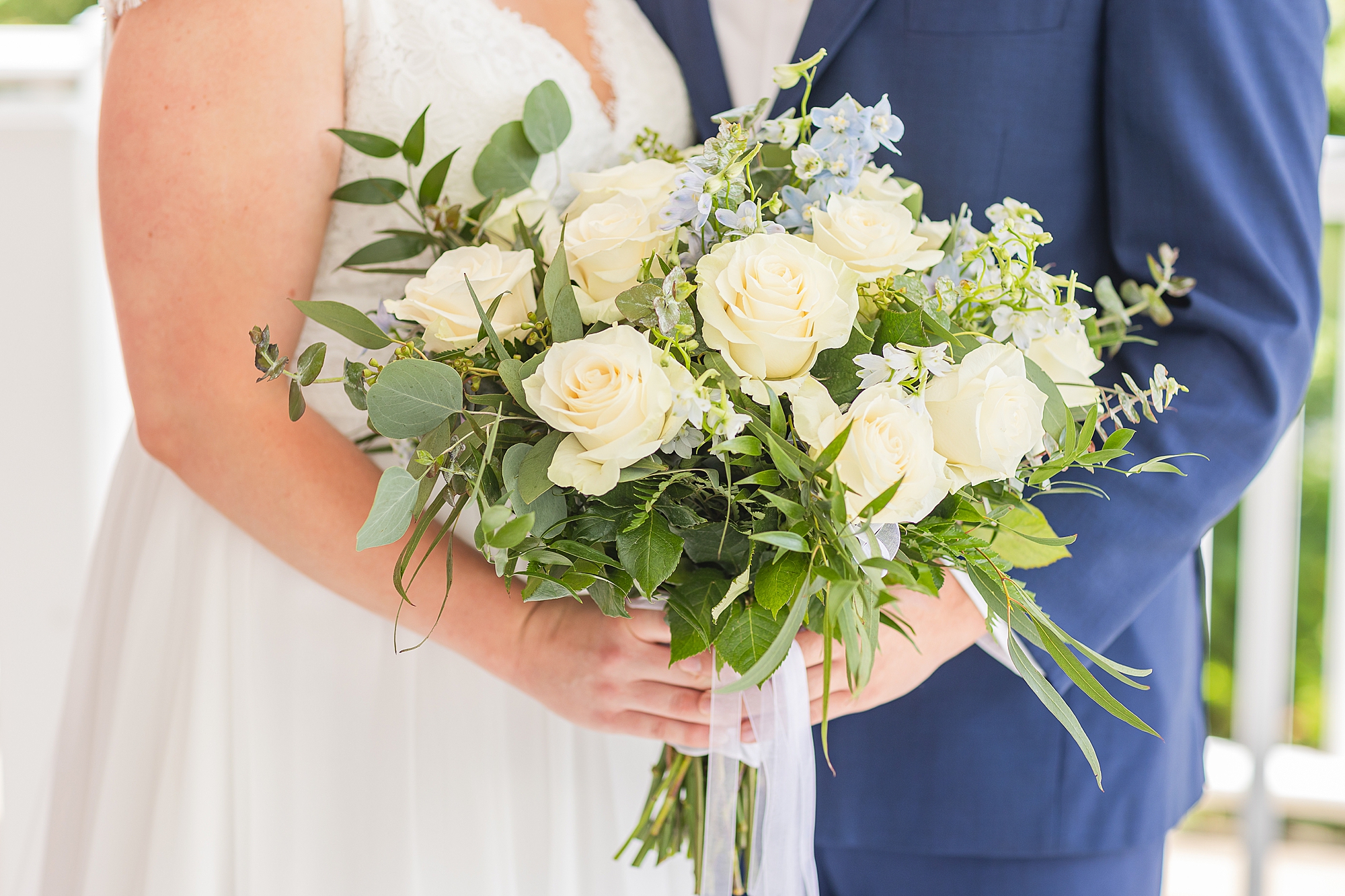 bride's bouquet of yellow flowers 