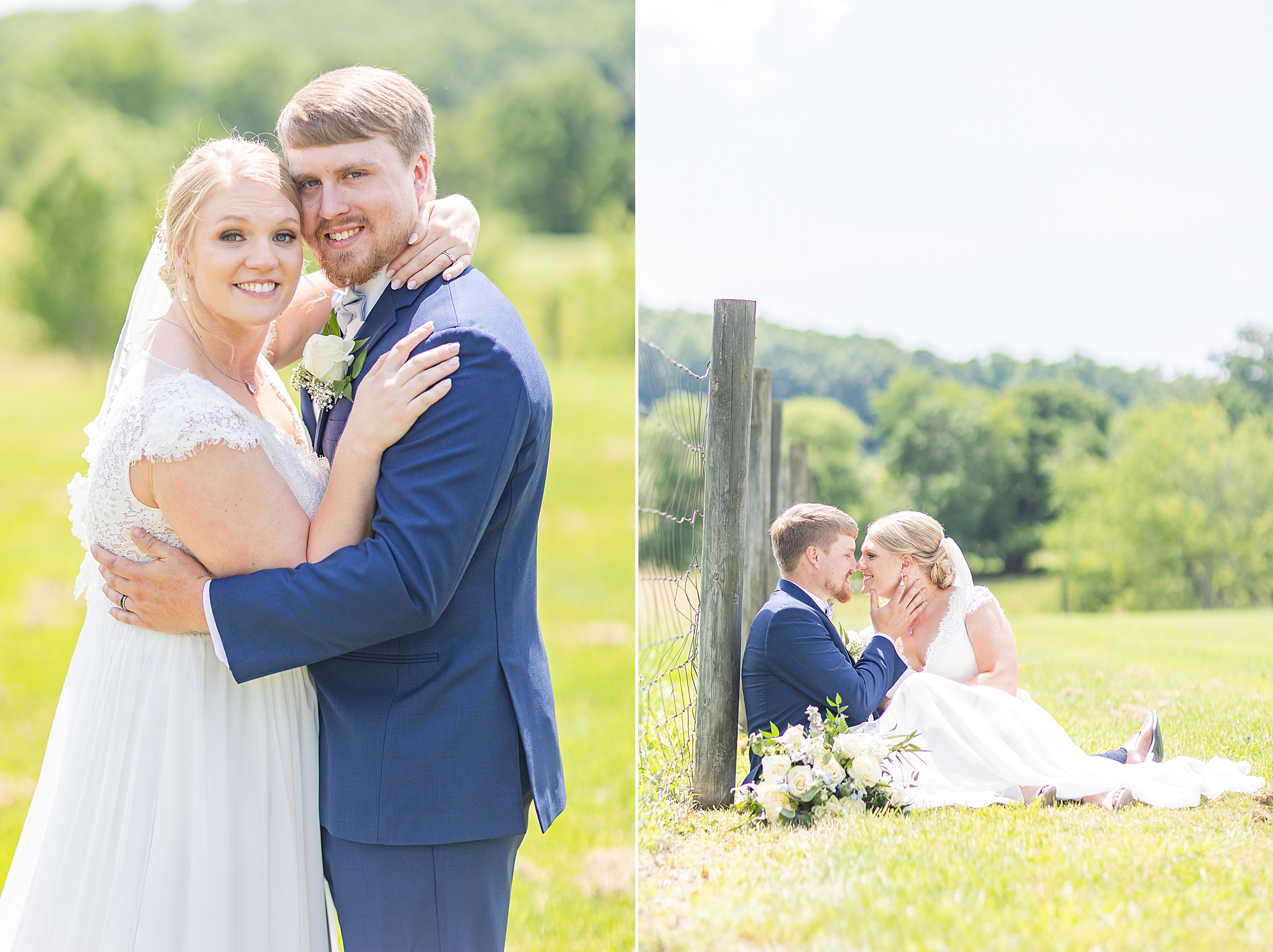 bride and groom hug during Blairsville GA wedding photos 