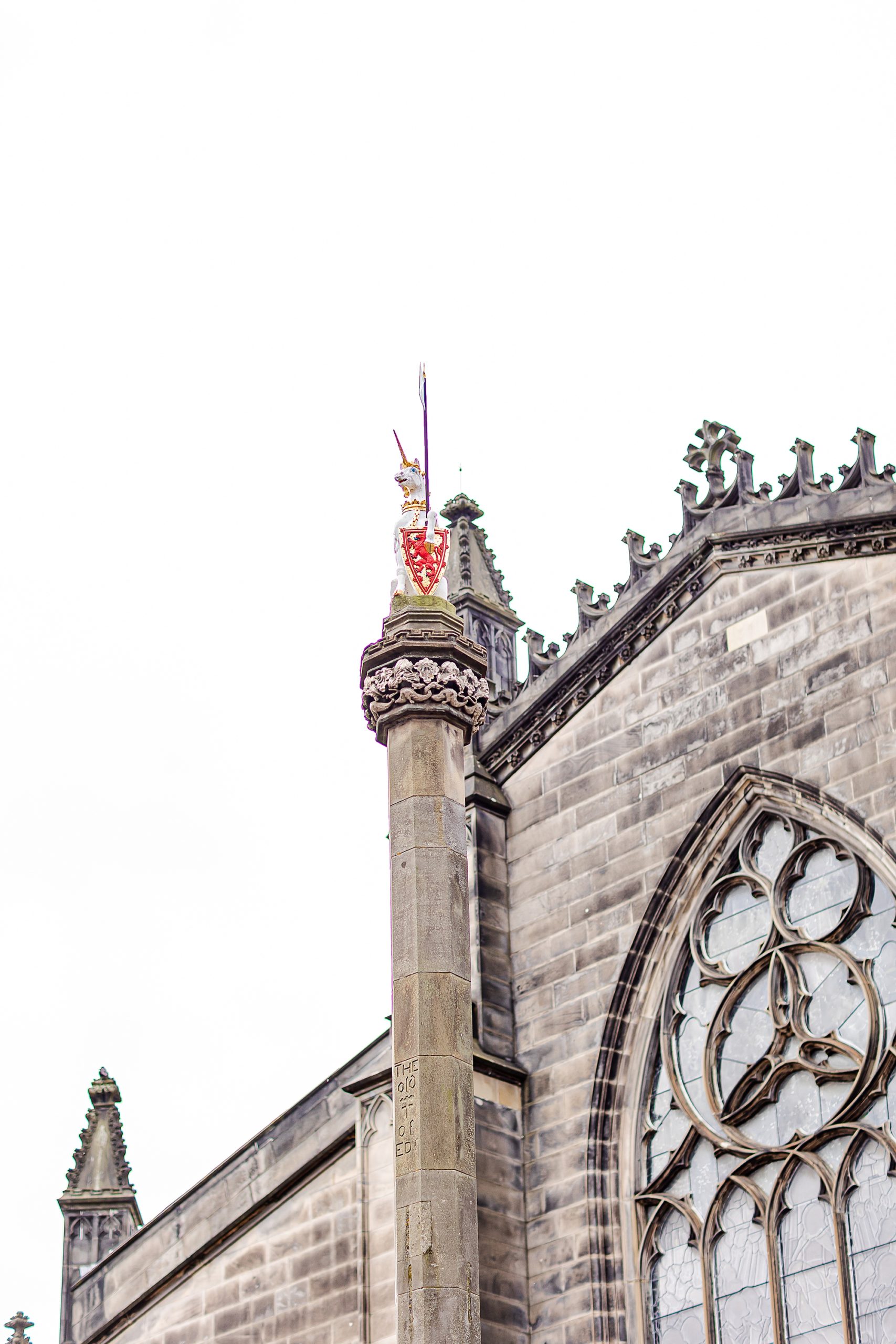 top of church in Edinburgh 
