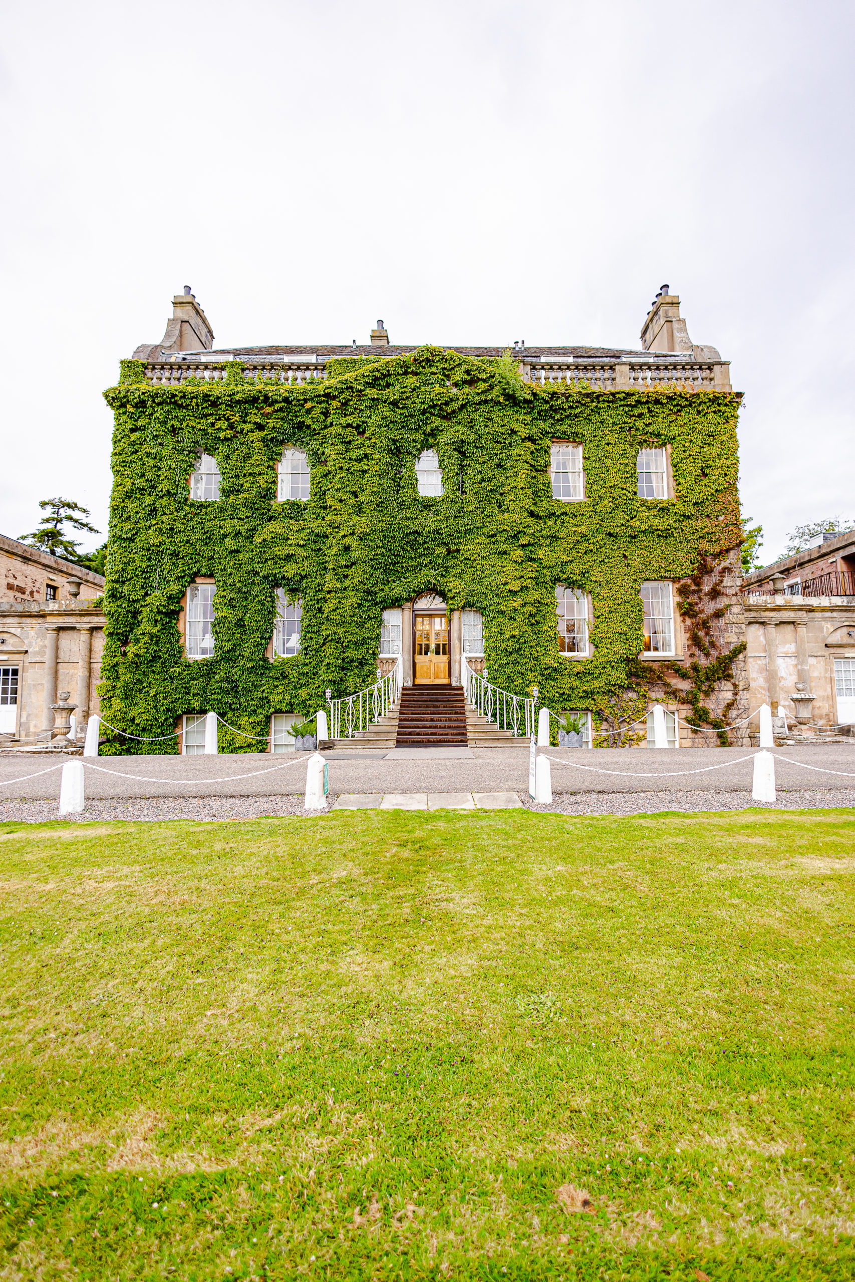 Culloden House covered in ivy