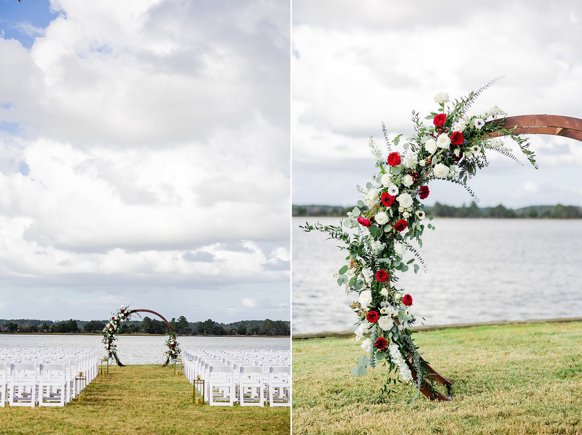 Charleston wedding ceremony site along waterfront