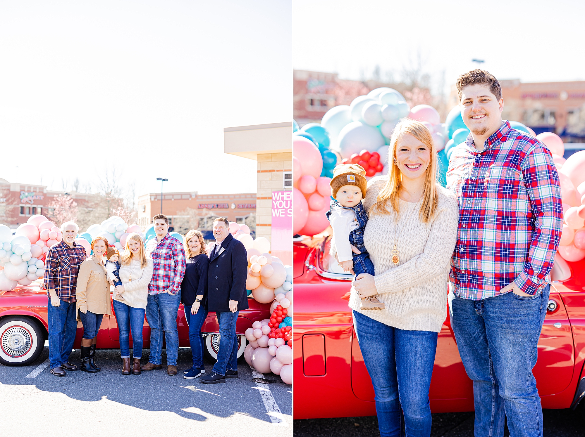 Valentine’s Day Thunderbird Photos for couple with baby 
